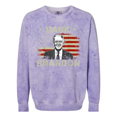 Dark Brandon Saving America Political FunnyJoe Biden Colorblast Crewneck Sweatshirt