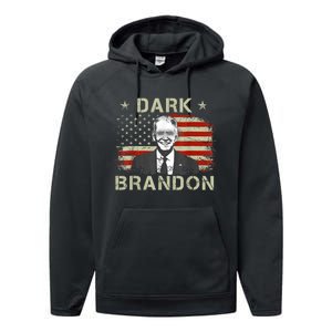 Dark Brandon Saving America Political FunnyJoe Biden Performance Fleece Hoodie