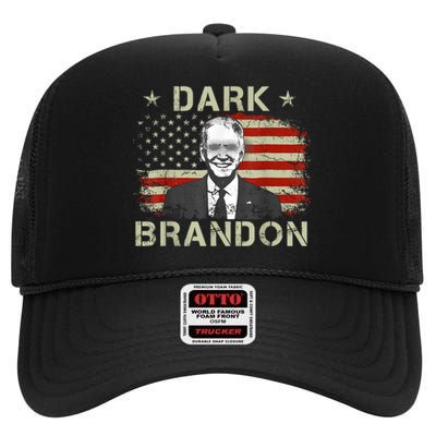 Dark Brandon Saving America Political FunnyJoe Biden High Crown Mesh Back Trucker Hat