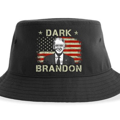 Dark Brandon Saving America Political FunnyJoe Biden Sustainable Bucket Hat