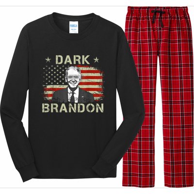 Dark Brandon Saving America Political FunnyJoe Biden Long Sleeve Pajama Set