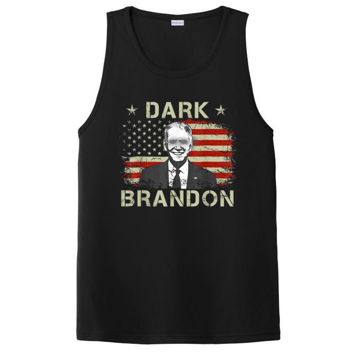 Dark Brandon Saving America Political FunnyJoe Biden PosiCharge Competitor Tank