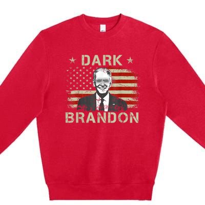 Dark Brandon Saving America Political FunnyJoe Biden Premium Crewneck Sweatshirt