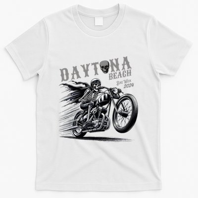 Daytona Beach Skeleton Rider Motorcycle Bike Week T-Shirt
