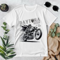 Daytona Beach Skeleton Rider Motorcycle Bike Week Premium T-Shirt