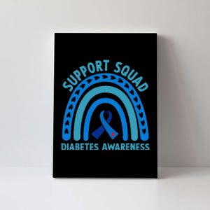 Diabetes Blue Support Squad Diabetes Awareness Canvas