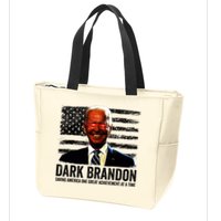 Dark Brandon Saving America Political USA Flag Zip Tote Bag