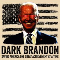 Dark Brandon Saving America Political USA Flag Zip Tote Bag