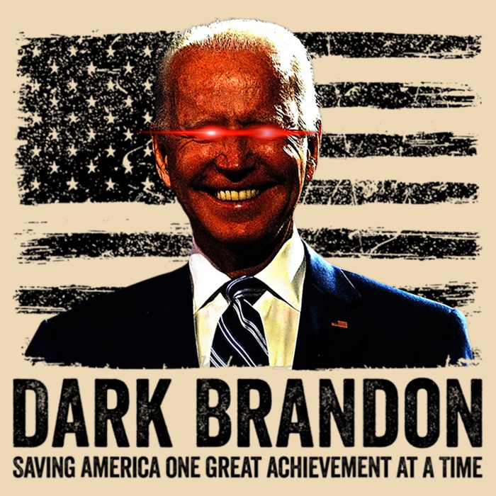 Dark Brandon Saving America Political USA Flag Zip Tote Bag