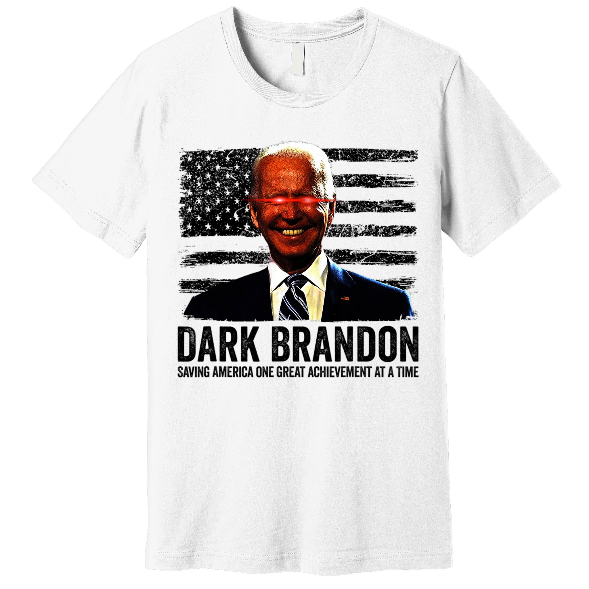 Dark Brandon Saving America Political USA Flag Premium T-Shirt