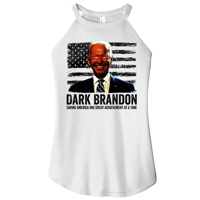 Dark Brandon Saving America Political USA Flag Women's Perfect Tri Rocker Tank