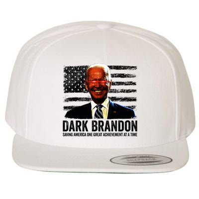 Dark Brandon Saving America Political USA Flag Wool Snapback Cap