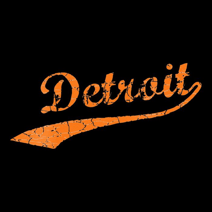 Detroit Baseball Style Cracked Lettering City Pride Visor