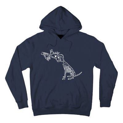 Dog Boop Skeleton Halloween Spooky Season Tall Hoodie