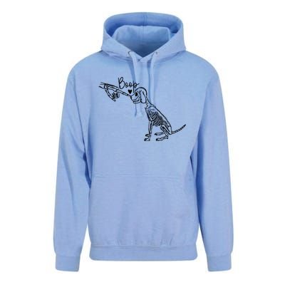 Dog Boop Skeleton Halloween Spooky Season Unisex Surf Hoodie