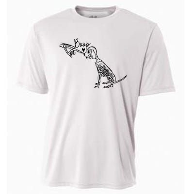 Dog Boop Skeleton Halloween Spooky Season Cooling Performance Crew T-Shirt