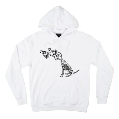 Dog Boop Skeleton Halloween Spooky Season Hoodie