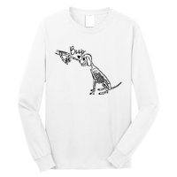 Dog Boop Skeleton Halloween Spooky Season Long Sleeve Shirt