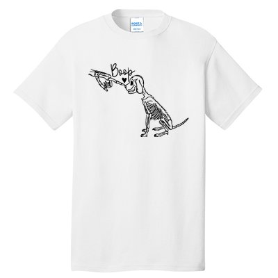 Dog Boop Skeleton Halloween Spooky Season Tall T-Shirt