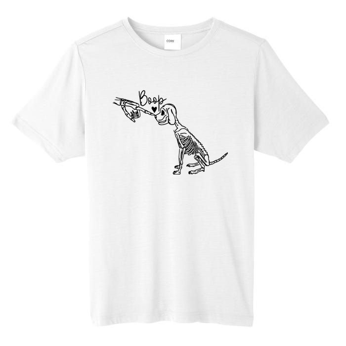 Dog Boop Skeleton Halloween Spooky Season Tall Fusion ChromaSoft Performance T-Shirt