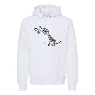 Dog Boop Skeleton Halloween Spooky Season Premium Hoodie