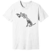 Dog Boop Skeleton Halloween Spooky Season Premium T-Shirt