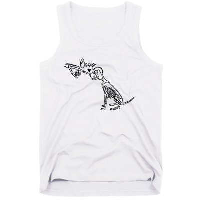 Dog Boop Skeleton Halloween Spooky Season Tank Top