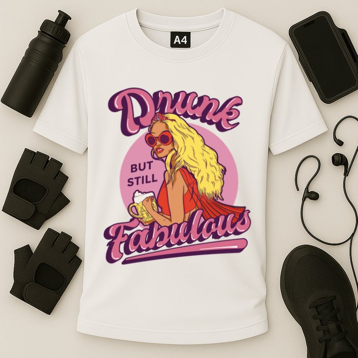 Drunk But Still Fabulous Performance Shirt