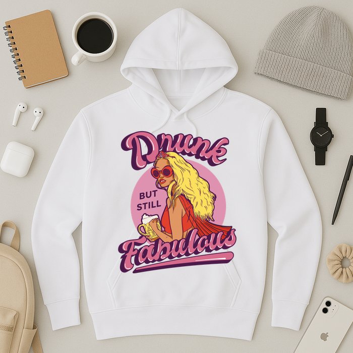 Drunk But Still Fabulous Hoodie
