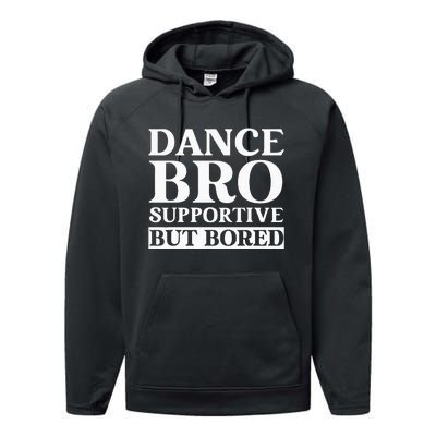 Dance Bro Supportive But Bored Funny Dance Performance Fleece Hoodie