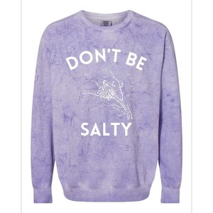 Don't Be Salty Funny Sarcastic Colorblast Crewneck Sweatshirt