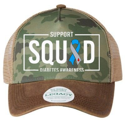 Diabetes Blue Support Squad Diabetes Awareness Legacy Tie Dye Trucker Hat