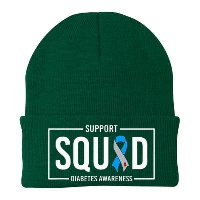 Diabetes Blue Support Squad Diabetes Awareness Knit Cap Winter Beanie