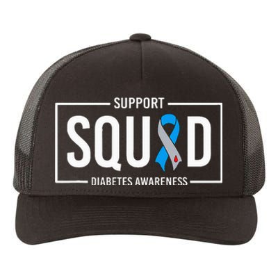 Diabetes Blue Support Squad Diabetes Awareness Yupoong Adult 5-Panel Trucker Hat