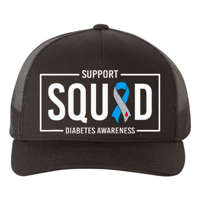 Diabetes Blue Support Squad Diabetes Awareness Yupoong Adult 5-Panel Trucker Hat