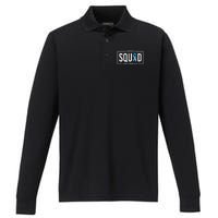 Diabetes Blue Support Squad Diabetes Awareness Performance Long Sleeve Polo