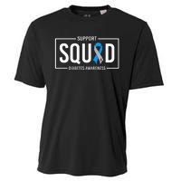 Diabetes Blue Support Squad Diabetes Awareness Cooling Performance Crew T-Shirt