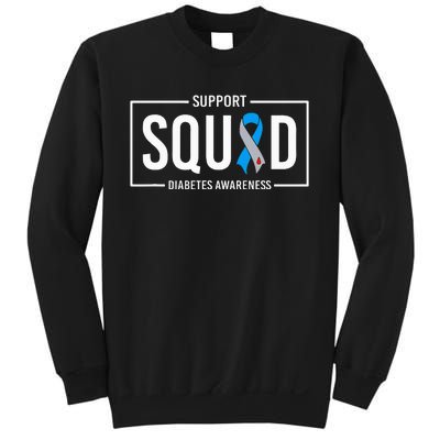 Diabetes Blue Support Squad Diabetes Awareness Sweatshirt