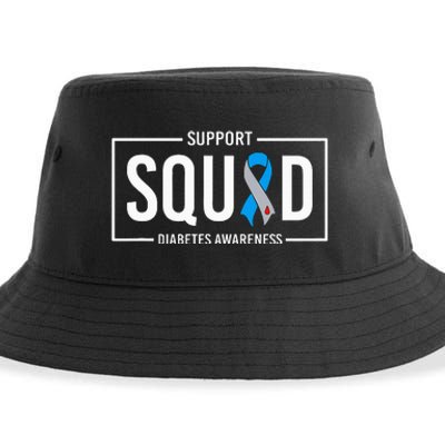 Diabetes Blue Support Squad Diabetes Awareness Sustainable Bucket Hat