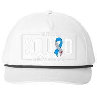 Diabetes Blue Support Squad Diabetes Awareness Snapback Five-Panel Rope Hat