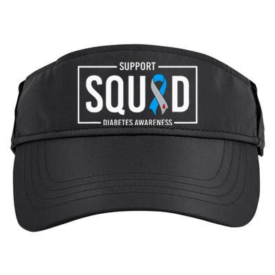 Diabetes Blue Support Squad Diabetes Awareness Adult Drive Performance Visor