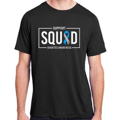 Diabetes Blue Support Squad Diabetes Awareness Adult ChromaSoft Performance T-Shirt