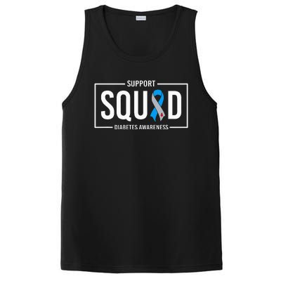 Diabetes Blue Support Squad Diabetes Awareness PosiCharge Competitor Tank