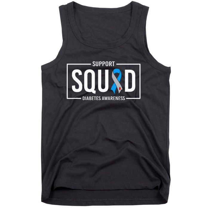 Diabetes Blue Support Squad Diabetes Awareness Tank Top