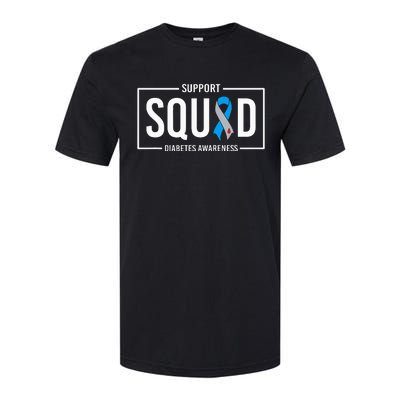 Diabetes Blue Support Squad Diabetes Awareness Softstyle CVC T-Shirt