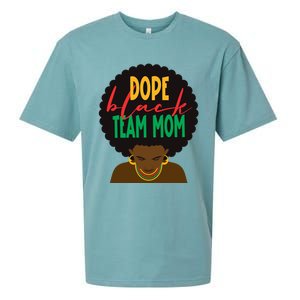 Dope Black Team Mom Appreciation Black History Gift Sueded Cloud Jersey T-Shirt