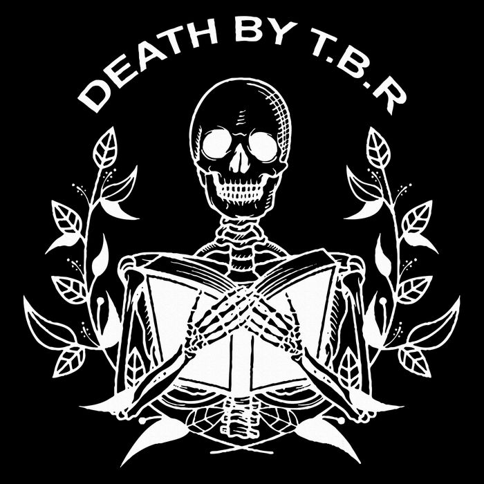 Death By T.B.R To Be Reads Skeleton Reading Book Bookworm 16 in Basic Backpack