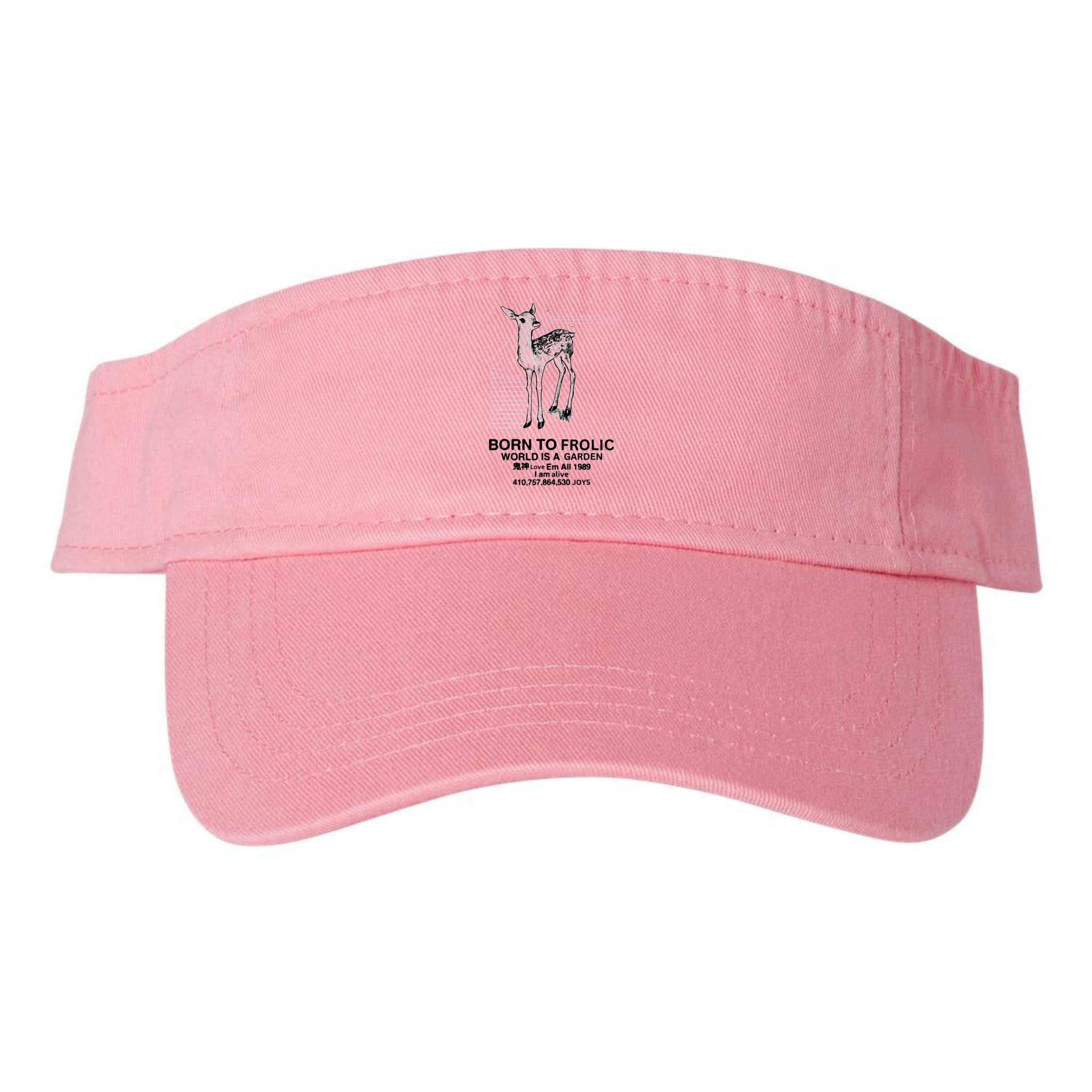 Deer Born To Frolic World Is A Garden Love Em All 1989 Visor