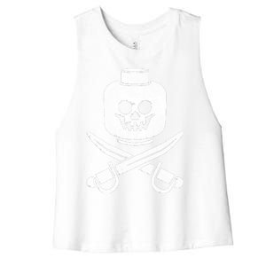 Dead Bricks Tell No Tales Women's Racerback Cropped Tank