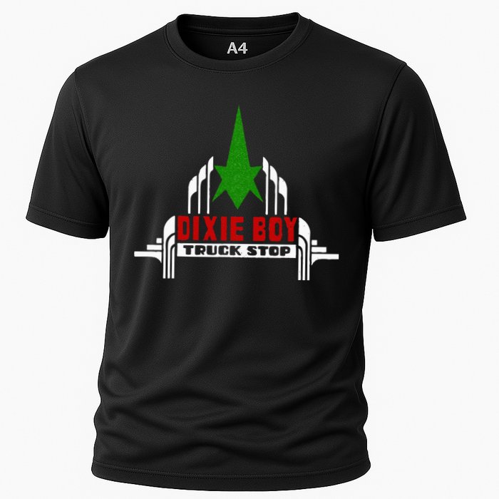 Dixie Boy Truck Stop Maximum Funny Overdrive Cooling Performance Crew T-Shirt